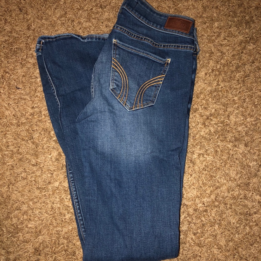 Hollister low rise boot cut jeans.